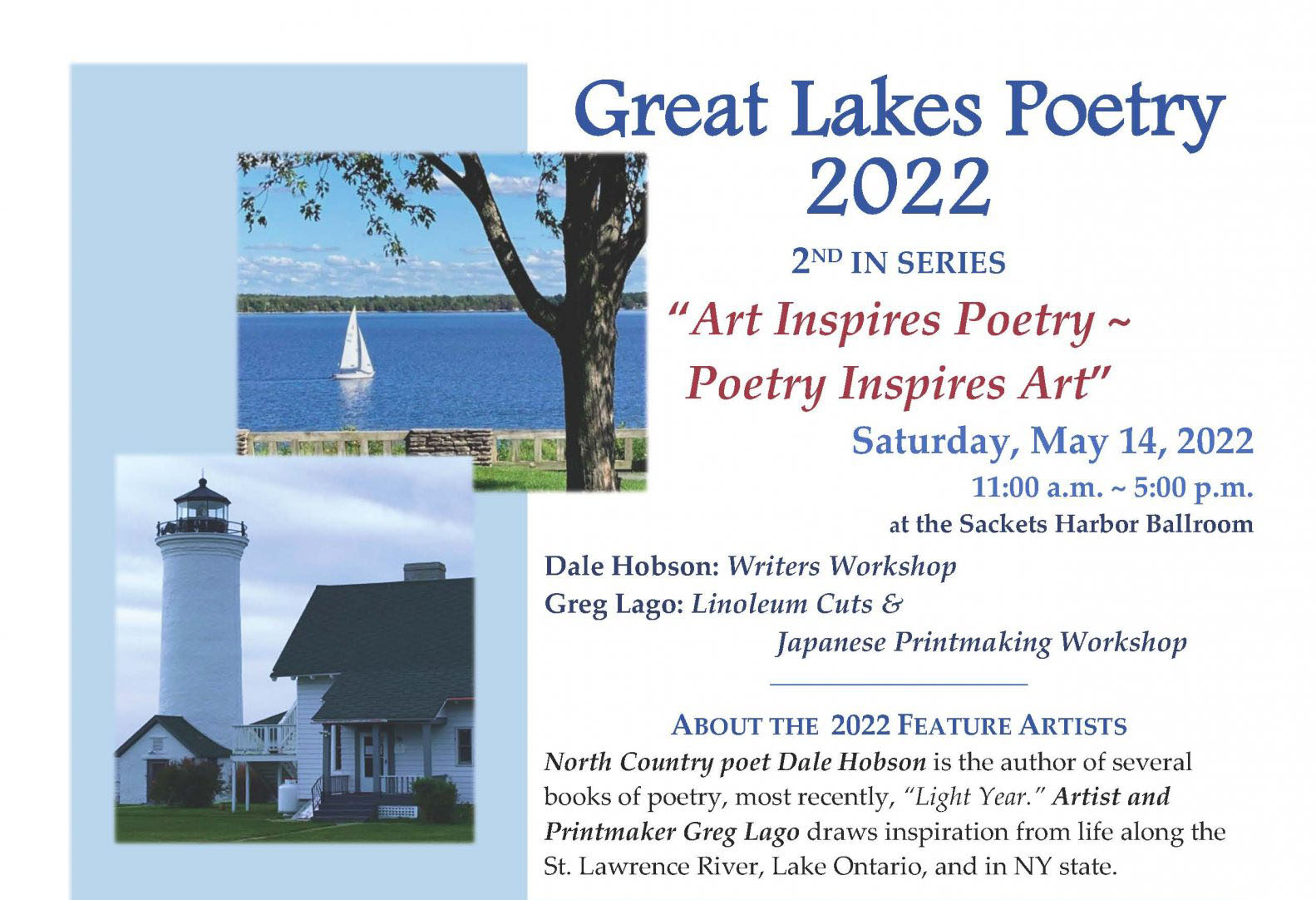 Top Half of the Great Lakes Poetry Flyer