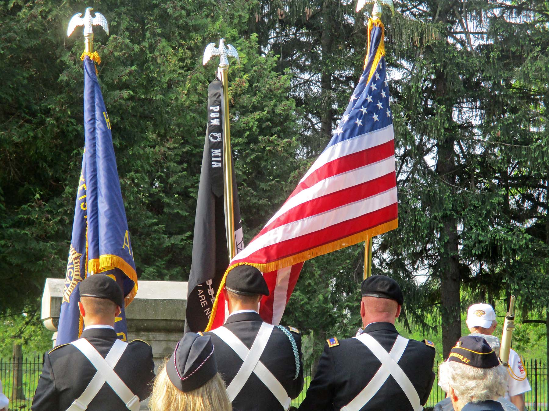 Photo of past Memorial Day Service in Sackets Harbor