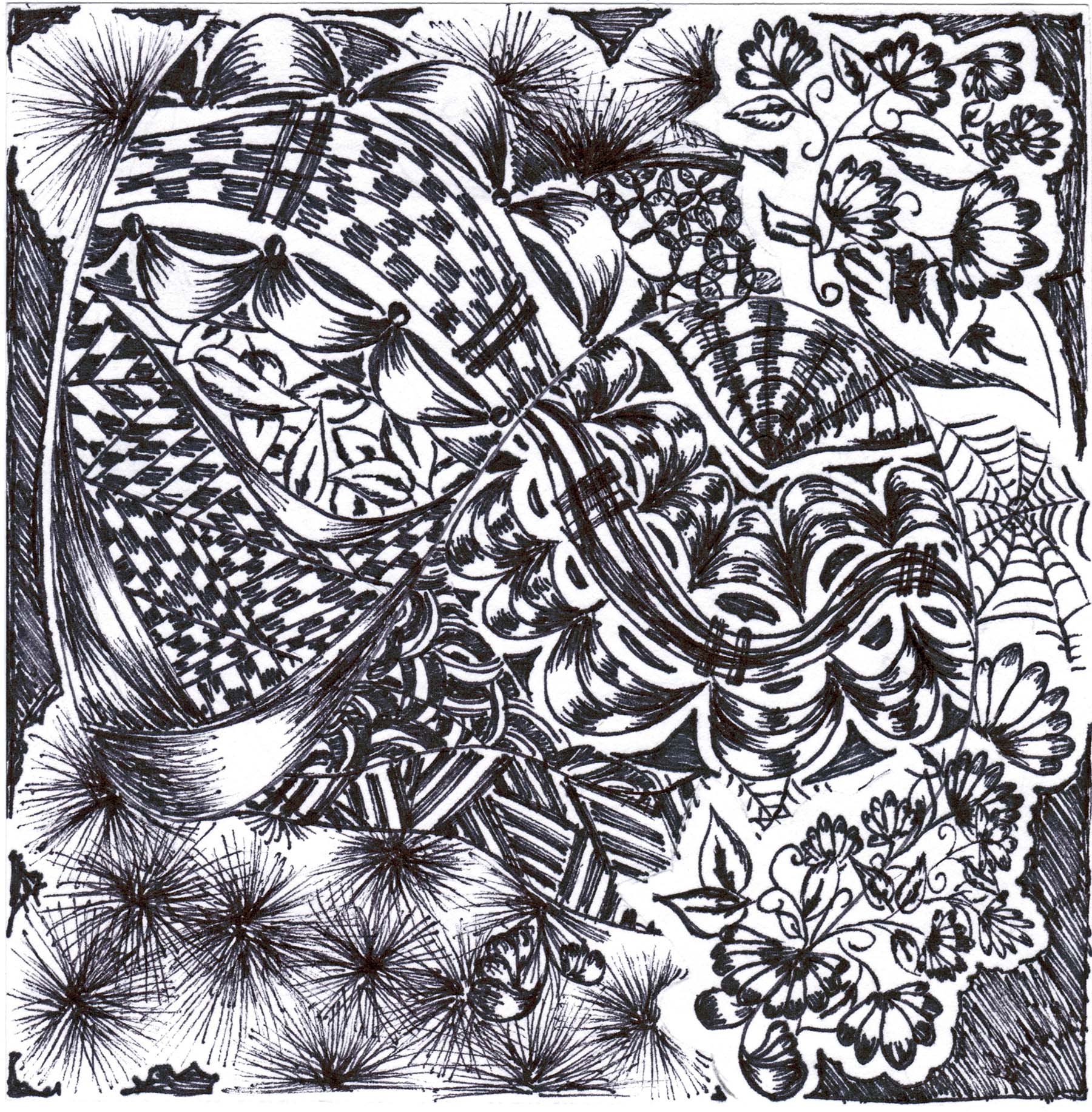 An example of a Zentangle drawing (CC license)